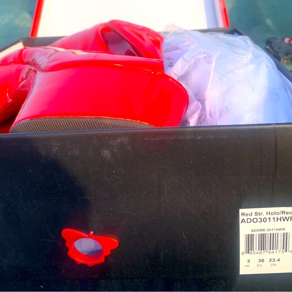 Pleaser Red Platform Heels - Picture 2 of 2